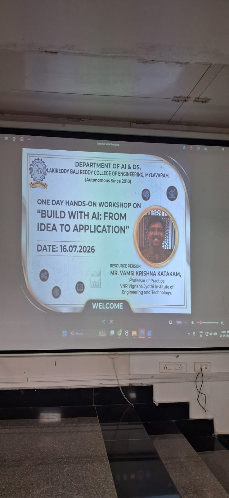 Build with AI: From Idea to Application — LBRCE, Mylavaram